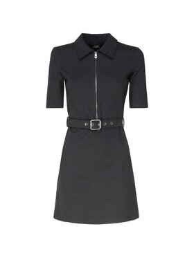 PINKO PINKO Sukienka codzienna Abito donna racchetta punto Szary Slim Fit