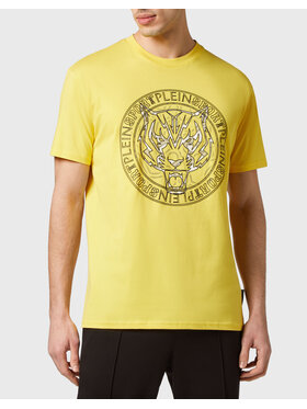 Plein Sport Plein Sport T-Shirt 1293 Żółty Regular Fit