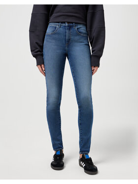 Wrangler Wrangler Spodnie materiałowe SKINNY Niebieski Skinny Fit