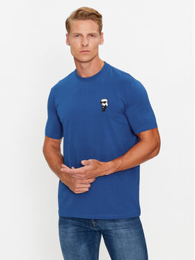 KARL LAGERFELD KARL LAGERFELD T-krekls 755027 534221 Tumši zils Regular Fit