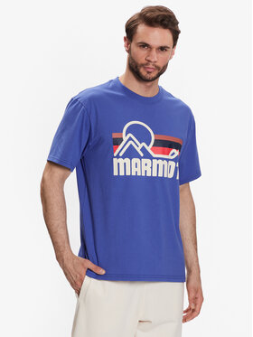 Marmot Marmot T-shirt Coastal Tee SS M14253 Blu Regular Fit