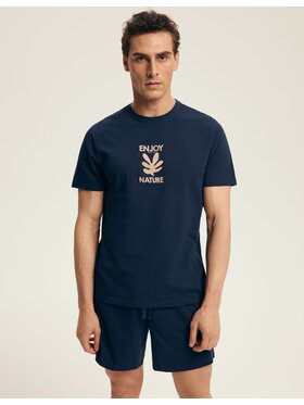 Henderson Henderson Piżama 43462 Granatowy Regular Fit