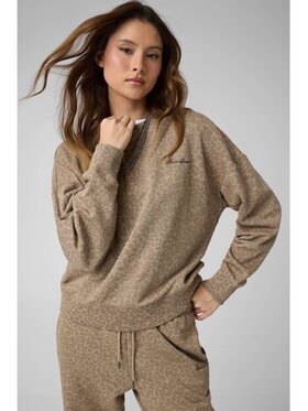 Guess Jeans Guess Jeans Mikina 184162 Béžová Classic Fit