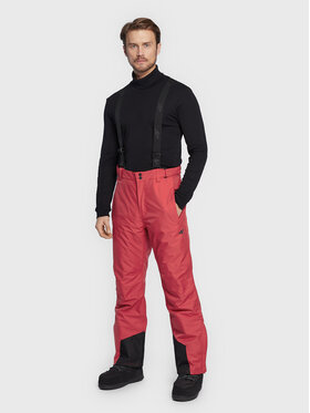 4F 4F Pantalon de ski H4Z22-SPMN001 Rouge Regular Fit