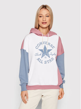Converse Converse Sweatshirt Color-Blocked 10022963-A01 Bunt Oversize