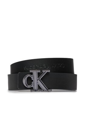 Calvin Klein Jeans Moški Pas Gift Prong Harness Lthr Belt35Mm K50K511516 Črna