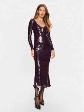 BARDOT BARDOT Sukienka koktajlowa 58859DB Fioletowy Regular Fit