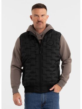 PITBULL PITBULL Bezrękawnik Eclipse Czarny Regular Fit