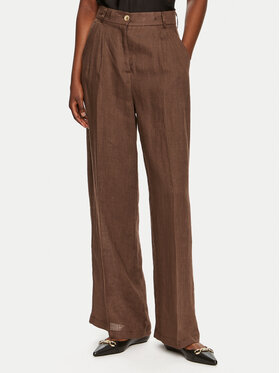 ViCOLO ViCOLO Pantaloni din material TB0793 Maro Relaxed Fit