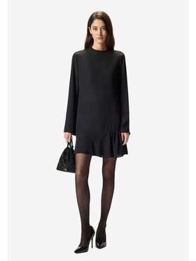 PINKO PINKO Φόρεμα Arancino abito crepe fluido Μαύρο Comfort Fit