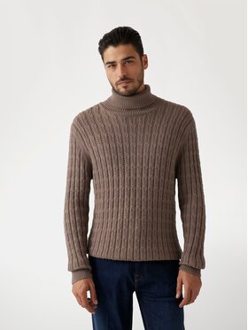 Guess Guess Sweter 170459 Brązowy Classic Fit