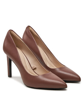 Calvin Klein Štikle Heel Pump HW0HW02171 Smeđa