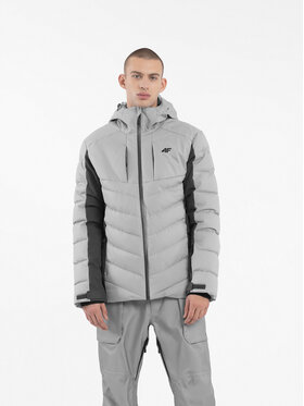 4F 4F Slidinėjimo striukė 4FAW23TDJAM278 Pilka Regular Fit