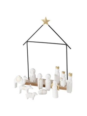 MIAhome MIAhome Figurka Szopka mini PRESEPE Biały