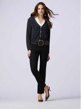 Oltre Oltre Pantaloni di tessuto P786R008240N033 Nero Regular Fit