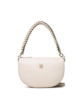 Tommy Hilfiger Tommy Hilfiger Rankinė Th Feminine Half Moon Crossover AW0AW14859 Écru