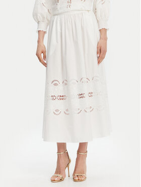 Liu Jo Liu Jo Спідниця-міді WA5258 T4853 Білий Regular Fit