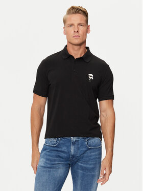 KARL LAGERFELD KARL LAGERFELD Polo 745022 500221 Crna Regular Fit