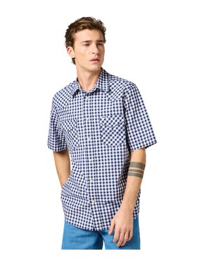 Wrangler Wrangler Koszula 112364996 Granatowy Regular Fit