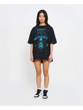BENU BENU T-Shirt Scarab Czarny Oversize