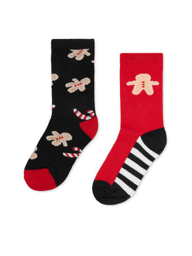 Action Boy Action Boy Lange Socken 8KB-005-AW23 (2-pack) Bunt