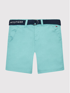 Tommy Hilfiger Tommy Hilfiger Szorty materiałowe Essential KB0KB07399 D Zielony Slim Fit