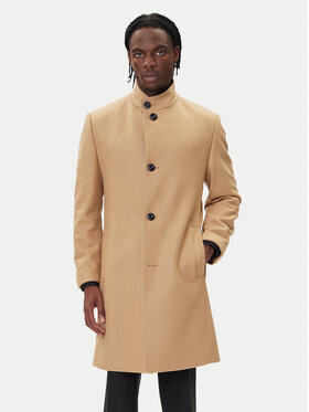 HUGO HUGO Vlnený kabát Mintrax2541 50546551 Béžová Regular Fit