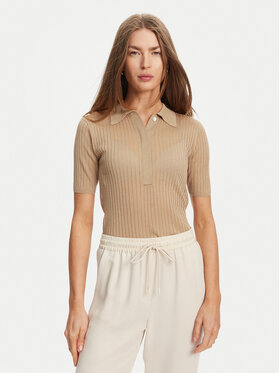 Marella Marella Poloshirt Torbole 2513361145 Beige Slim Fit
