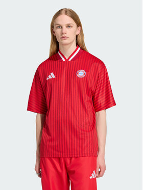 adidas adidas Koszulka techniczna 169202 Czerwony Loose Fit