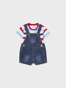 Mayoral Mayoral Set majica i kombinezon 1628 Tamnoplava Regular Fit