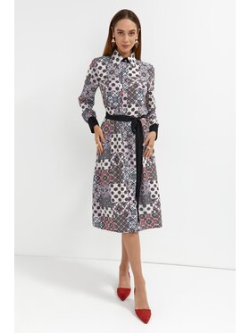 Bubala Bubala Sukienka codzienna Patchwork Różowy Classic Fit