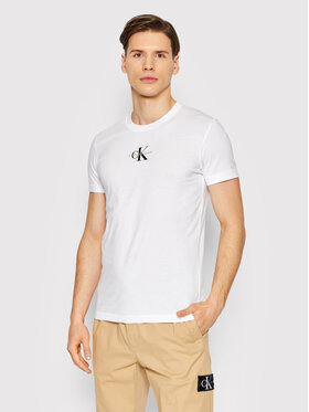 Calvin Klein Jeans Calvin Klein Jeans T-Shirt J30J319877 Biały Regular Fit