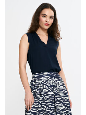 NIFE NIFE Bluzka B191 Granatowy Regular Fit