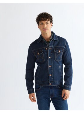 Wrangler Wrangler Kurtka jeansowa DENIM JACKET Niebieski Regular Fit