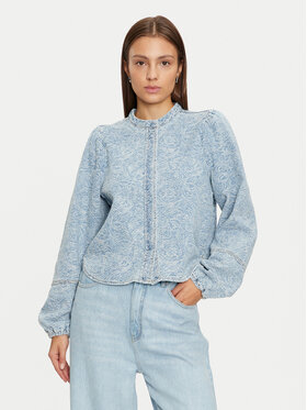 Vila Vila Jeanshemd Chris 14103484 Blau Regular Fit