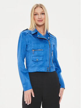 Morgan Morgan Giacca in similpelle 241-GOUSMI Blu Straight Fit