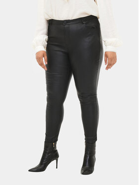 Zizzi Zizzi Kalhoty z materiálu M20125A Černá Super Slim Fit