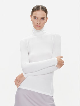Calvin Klein Calvin Klein Krekls ar augstu apkakli K20K206053 Balts Slim Fit