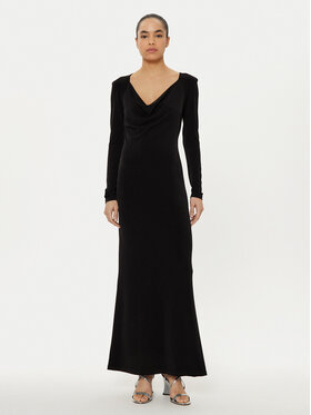 Patrizia Pepe Patrizia Pepe Rochie de seară 8A1443 J015 Negru Regular Fit