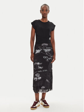 Desigual Desigual Hétköznapi ruha Good News 24WWVK77 Fekete Regular Fit