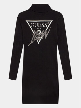 Guess Guess Úpletové šaty J3BK23 Z2NQ2 Černá Regular Fit