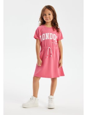 minoti minoti Sukienka dzianinowa 18FLEECE 67 Różowy Regular Fit