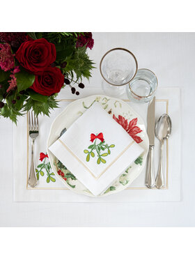 Roseberry Home Roseberry Home Podkładka na stół Mistletoe Panama Biały