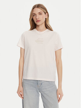 Calvin Klein Jeans Calvin Klein Jeans Marškinėliai Classic Monologo LV047D873G Rožinė Regular Fit