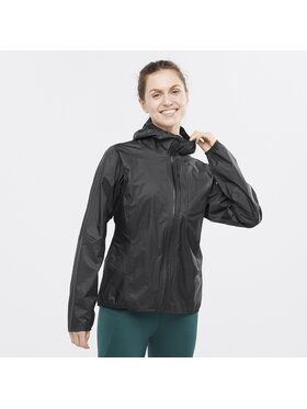 Salomon Salomon Kurtka do biegania BONATTI WP JKT W Czarny Regular Fit