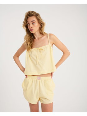 Le Songe Le Songe Szorty materiałowe NOBI Żółty Basic Fit