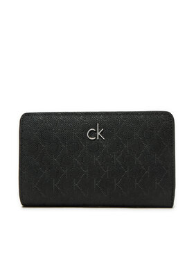 Calvin Klein Calvin Klein Mały Portfel Damski Ck Daily Medium Bifold_Mono K60K612824 Czarny