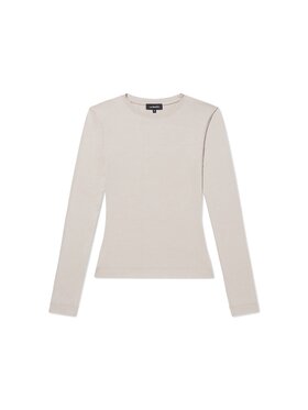 La Mania La Mania Longsleeve MILO Beżowy Classic Fit