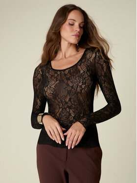 Oltre Oltre Blusa G07XJ004939N033 Nero Slim Fit