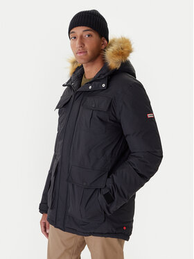 Hunter Hunter Парка Angus HARM0018252 Черен Regular Fit